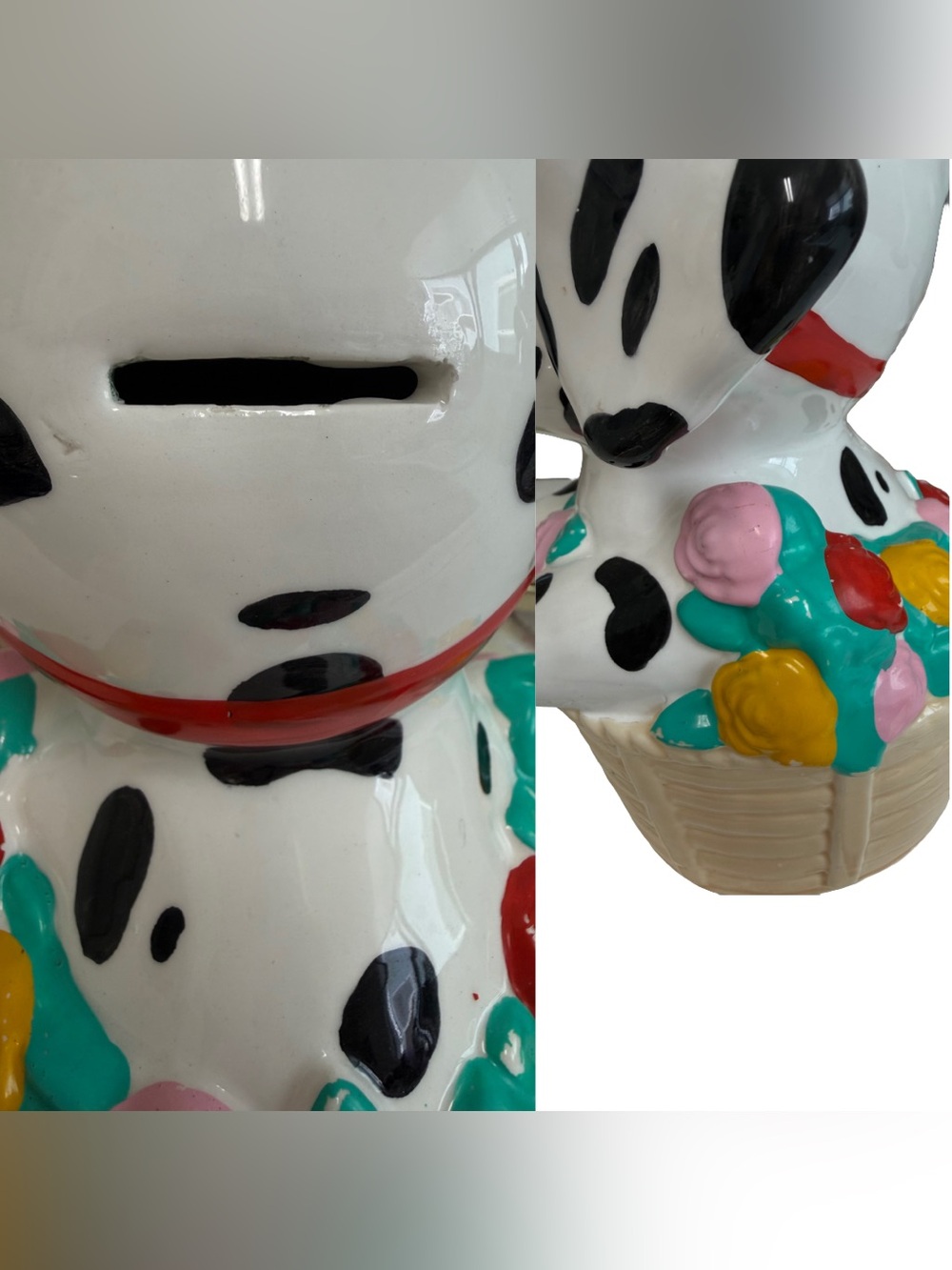 '90s Sanrio Spottie Dottie Figurine Ceramic Coin Bank - Picture 10 of 12